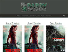 Tablet Screenshot of barrycinemas.com